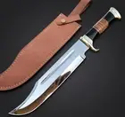 18" Large Crocodile Dundee Bowie Knife with Leather Sheath Fixed Blade Knife