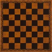 Leatherette Chess/Checkers Board made in Italy for Cambor