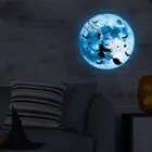 Impact-resistant Moon Wall Sticker Glow the Dark Halloween Set