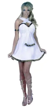 Underwraps Mythical Goddess Roman Greek Mini-Dress Halloween Costume Women S 6-8