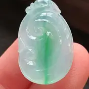 [PAREKS] Green Jadeite Ruyi Pendant Jade Ruyi Pendant Jewelry for Women