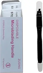 ZUSING Very Sharp Disposable Microblading Pens 14 Pins 0.18mm With Pigment Sponge Microblading Pen Disposable 10 pcs/pack