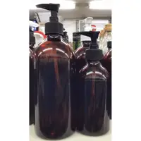 在飛比找蝦皮購物優惠-現貨-250ml /500ml台製茶色精油壓瓶 黑頭壓瓶 玻