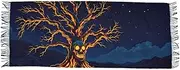 [AIXIWAWA] Women's Pashminas Scarf Skull Tree Print, Shawls Wrap Lightwight with Tassel for Evening Dress Dinner Party, Multicolor