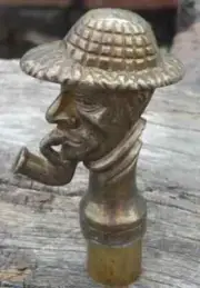 Handmade Designer Sherlock Head Handle For Wooden Walking Cane