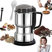 FeBohao Coffee Grinder Electric Coffee Bean Spice Herb Grinder Machine Portable Coffee Maker 400w High-Speed with 304 Stainless Steel Blades 14oz Large Capacity Home Kitchen Use