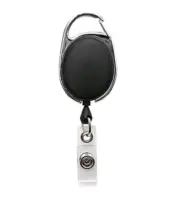 3 Pack Key ID Card Badge Retractable Reel Pull Tag Clip Holder Carabiner Style