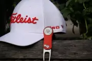 Classic Golf of the Carolinas Ball Marker & Pitchfix Divot Tool - Beautiful Red