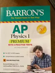 AP Physics 1 Premium: With 4 Practice Tests (Barron's Test Prep) NEW