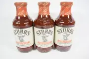 3 Stubb's SWEET HEAT Bar-B-Que Sauce Non GMO 18oz 03/29/2026