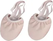 [Healeved] 1 Pair Toes Shoes Ballet Dance Flat Ballerina Women Shoes Dancing Shoes Beige