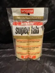 Wooster 4 1/2" x 1/2" Jumbo-Koter Super/Fab 2 Pack Rollers RR301-4 1/2"