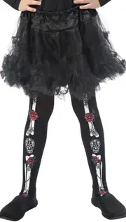 Day of the Dead Girls Halloween Skeleton Stockings