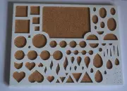 2 Pcs Quilling Template Board Papercraft Tool Scrapbooks 8.8x6.8" Paper Filigree