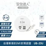 安全達人 5.1A TYPE-C USB延長線 USB延長線 UB-23