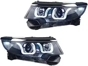 Auto Headlights Compatible For Ford Edge 2010-2014 LED Car Front Lamps Assembly Upgrade Double U DRL Projector Lens Tool Car Accessories