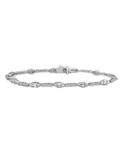 Bloomingdale's Fine Collection Diamond Link Bracelet in 14K White Gold, 2.0 ct. t. w.