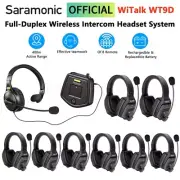 Saramonic Witalk WT9D Full Duplex Wireless Intercom Headset System Microphone