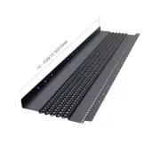 Gutter Guard by Gutterglove Strainers Universal All-Aluminum Snap/Lock-In Black