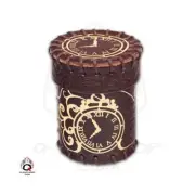 Q-Workshop Dice Accessory Brown & Gold Steampunk Leather Dice Cup SW (New)
