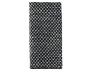 Soft Bath Towel Foam Fast Breathable Plaid/Stripes Design Scrubbing Towel Household Supplies -Black