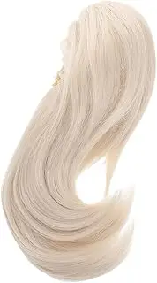 VALICLUD Women's White Wig Clip Hairpiece Clip Old Women Mini Claw Clip in Ponytail Extensions Faux Hairpieces Ponytail Hair Extension Short Claw Clips Hair Buns Chemical Fiber