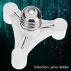 - E27 to E14 Bulb Light Socket Adapter Splitter Screw Induction Lamp Holder