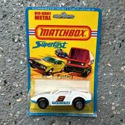 Matchbox 1975 Superfast 8 White De Tomaso Pantera Orange Original Blister