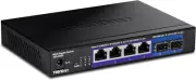 Trendnet 6-Port Unmanaged Multi-Gig Switch, 4 X 2.5GBASE-T Ports, 2 X 10G SFP+ P