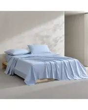 Calvin Klein 200 Thread Count Washed Percale Cotton Sheet Set