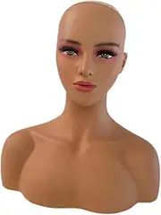 Zialofi Female Mannequin Head Stand for Wigs And Accessories Display, Style C