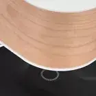 (US Plug)Bedside Lamp Wireless Charging Audio Wooden Touch Dimming Table Lamp