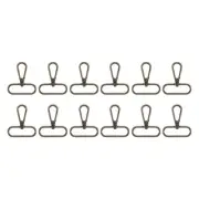 12 Pcs Swivel Clasp Hooks, 1.5" Purse Clasp Detachable for Bag Making, Bronze