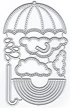DzIxY Rainbow Clouds Umbrella Rainspot Metal Cutting Dies for Card Making Kit Embossing Paper Die Cuts Scrapbook Machine Stencils Storage Pockets Supplies