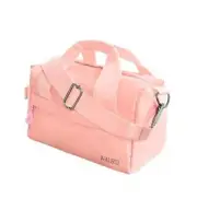 Small Gym Bag 11 inch, Mini Duffle Bag with Adjustable Strap, Lightweight Pink