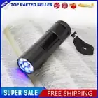 9 LED Mini UV Ultra Violet Flashlight Blacklight Torch Light Lamp (1pc)
