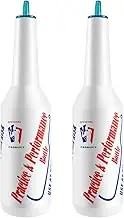 Gokelomg 2 Flair Bottle, Cocktail Shaker, Flair Bartender Set, Training Bottle, Flair Bartender Practice and Performance Bottle, Bartending Bar Pub Bottle 25 oz/750 ml (White