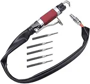 Pneumatic File, Air Reciprocating File Body Saw, Reciprocating Machine Air Body Saw File,Grinding Buffing Polishing Sanding Tools with 20 Files for Wood & Metal Cutting (Stroke Length: 5mm)