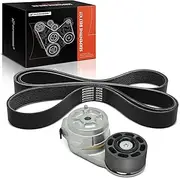 A-Premium Engine Serpentine Belt Drive Kit Compatible with Freightliner M2 106 2011-2019 - 6.7L