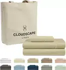 100% Egyptian Cotton Sheets Twin Size, 3 Pieces Luxury Bedding Set, 1000 Thread