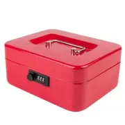 KYODOLED Medium Cash Box with Combination Lock Safe Metal Money Box with Mone...