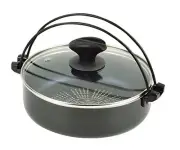Parukinzoku NEW extremity blue diamond-coated IH corresponding glass sukiyaki po