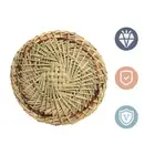 Steamed Buns Mat Food Dehydrator Sheets Straw Steamer Liner Rattan Basket