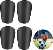 Mini Football Shin Guards - 2 Pair Protective Equipment for Soccer, Miniature Shin Pads