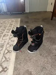 Men's ThirtyTwo Shifty BOA Snowboard Boots Size 8.5 Black Orange