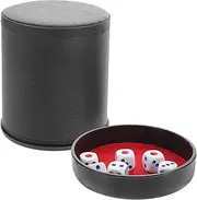 ifundom Soundproof Dice Noise-reducing Dice Cups Pu Leather Dice Cup Game Accessory with Night Lighting