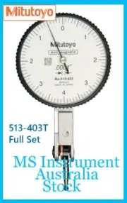 Genuine Mitutoyo 513-403T Imperial Inch Dial Test Indicator Full Set Australia