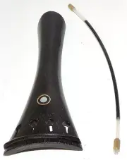 Ebony Violin Tailpiece Pearl Inlay & Tail Gut Violin Parts Strings Parts Supply