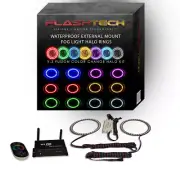 RGB Surface Mount LED Halo kit with Wifi App for 07-15 Jeep Wrangler Fog Lights (for: Jeep)