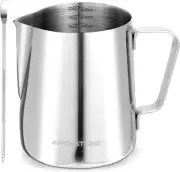 Apexstone Espresso Milk Frothing Pitcher 20 Oz, Espresso Steaming Pitcher 20 Oz,